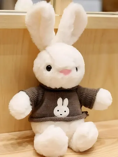 Мягкая игрушка кролик с рубашкой, 50 см