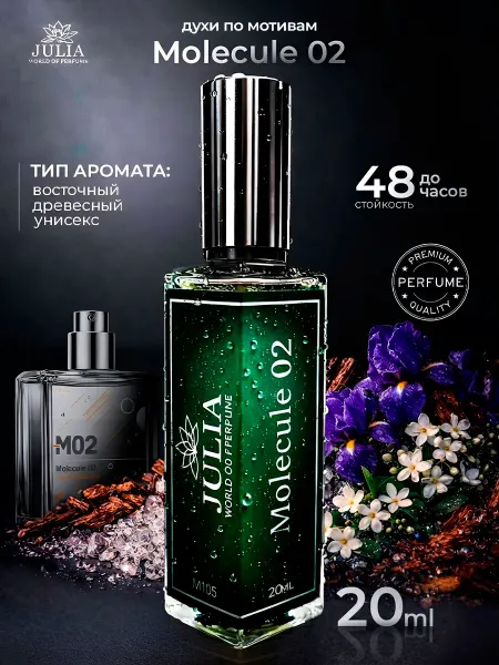 JULIA world of perfume Духи Молекула 02 Molecules Escentric 02 20 мл