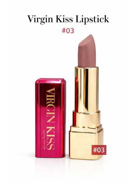Губная помада VIRGIN KISS, оттенок 03 Mauve Nude, кремовая