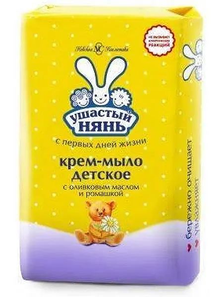 Крем-мыло детское Ушастый нянь с экстрактом ромашки, 90 г