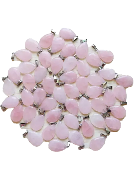 ArishaHandMade Подвеска на шею розовый кварц