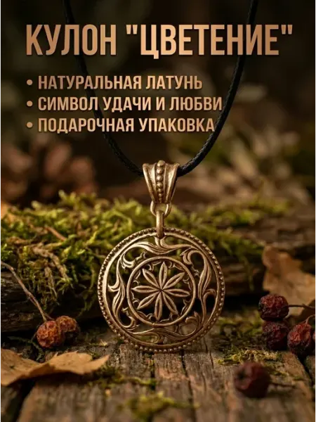 Кудесы Подвеска на шею славянский оберег Цветение