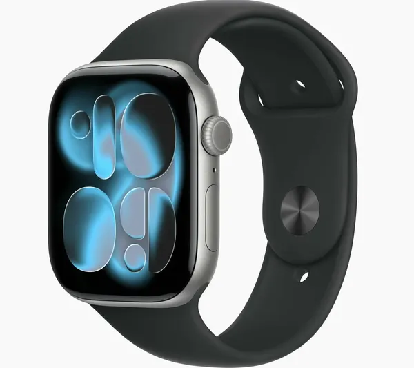 Умные часы Apple Watch Series 11 GPS 42 мм Space Gray Aluminium Case with Sport Band S/M, black