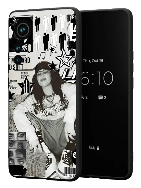 FACTORIA Чехол на Xiaomi 12T 12T Pro с принтом Билли Айлиш