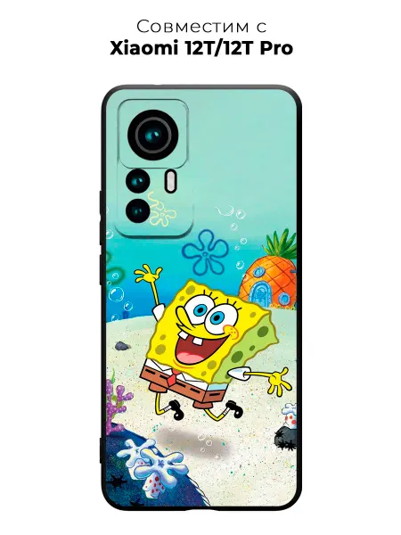 PANCASE Чехол на Xiaomi 12T Pro спанч боб