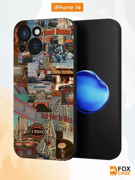 Fox Case Чехол на iPhone 14 с принтом рисунком