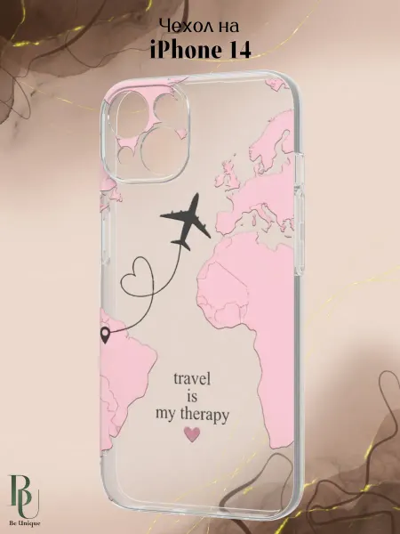 Be Unique Чехол на iPhone 14 с принтом Самолет