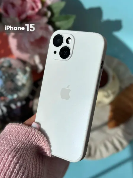 Стеклянный Чехол Чехол на iPhone 15 стеклянный матовый