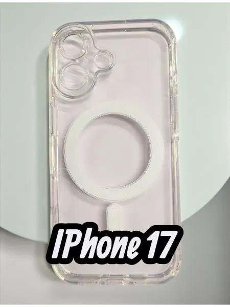 Kambar cases Чехол на iPhone 17 прозрачный Magsafe
