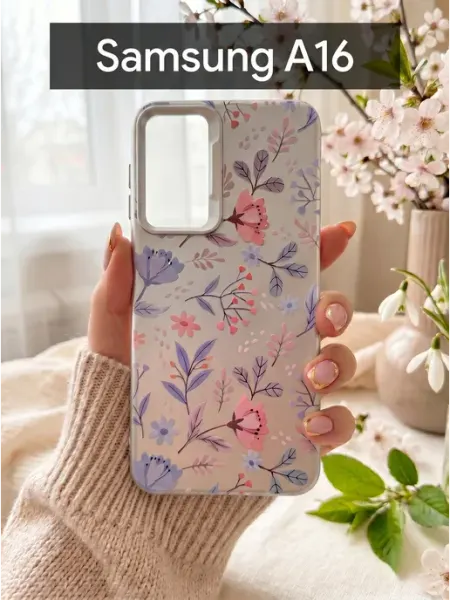 Good Luck Clover Чехол на Samsung Galaxy a16 Цветочный Принт (3)