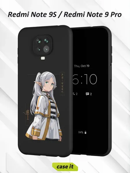 Case it Чехол на Redmi Note 9S и 9 Proс принтом Frieren