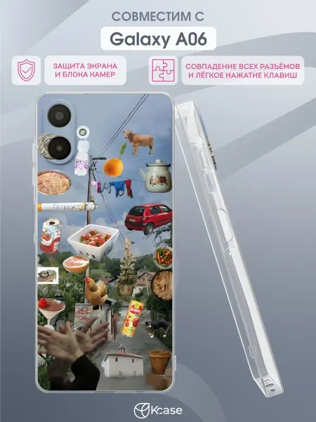 Kcase Чехол на Samsung Galaxy A06 с принтом Балкан вайб