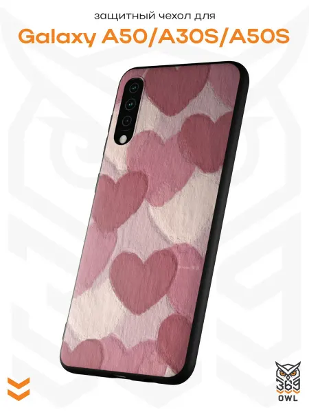 OWL369 Чехол на Samsung A50 A30S A50S с принтом Цветы
