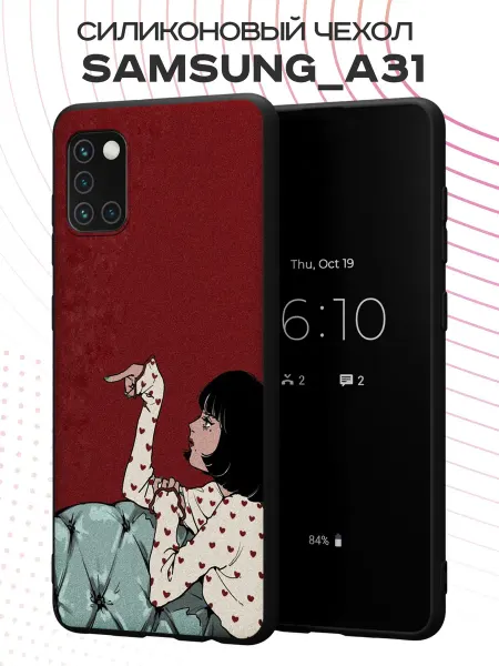 FACTORIA Чехол на Samsung A31 с принтом Девушка Аниме