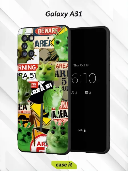 Case it Чехол на Samsung A31с принтом Котик