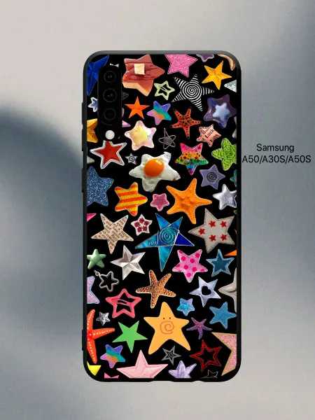 PANCASE Чехол на Samsung A50 звездочки