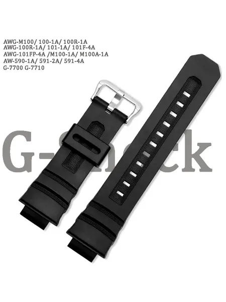 Haspic Ремешок для часов G-Shock AWG-M100 AW-590 G-7700 черный