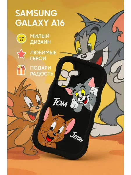 SMARTHORIZON Чехол на Samsung А16 Котики