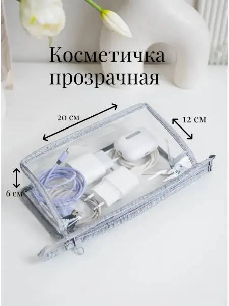 Косметичка прозрачная маленькая
