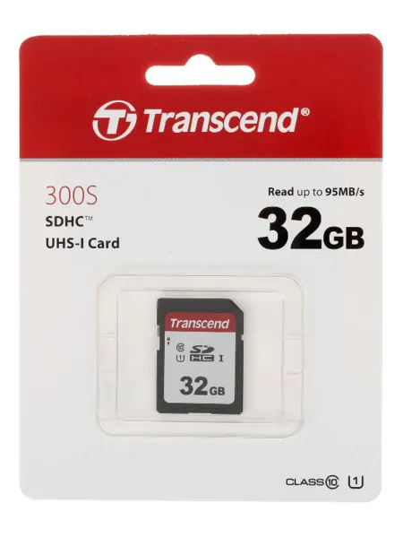 Transcend Карта памяти 300S SDHC (TS32GSDC300S), 32 GB
