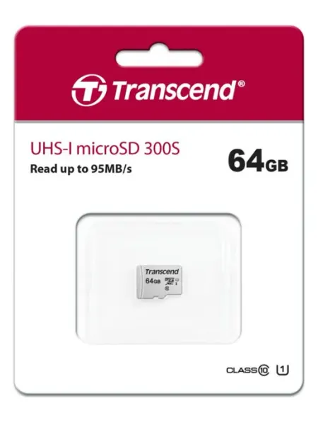 Transcend Карта памяти 300S microSDXC (TS64GUSD300S), 64 ГБ