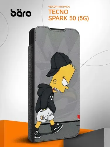 Чехол на Tecno Spark 50 (5G) / Техно Спарк 50 (5Г) Барт Симпсон Мульт