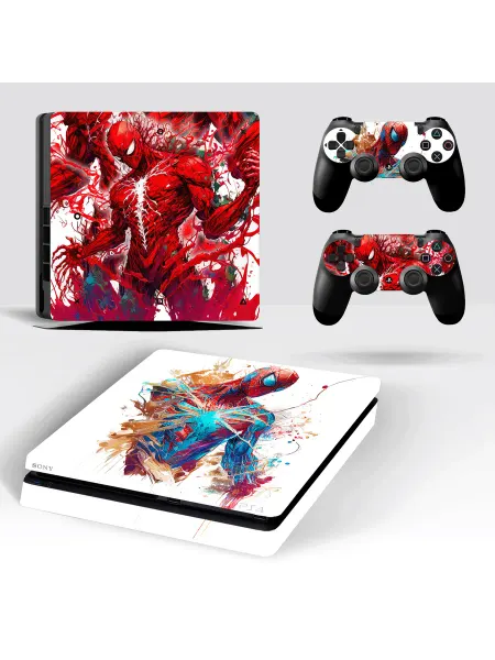 Spider man Наклейка для игровой приставки Sony PlayStation 4 SLIM