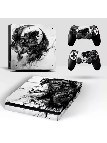 Наклейка защитная для приставки Sony PlayStation 4 SLIM