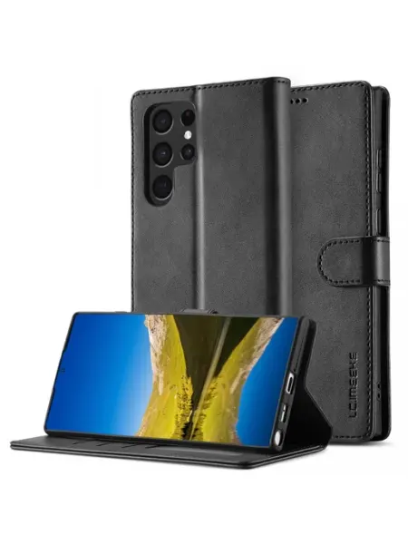 MyPads Кожаный чехол книжка LCIMEEKE для Samsung Galaxy S22 Ul
