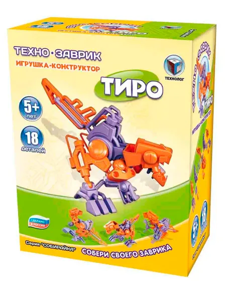 Технолог Игрушка Конструктор Технозаврик "Тиро" 5+