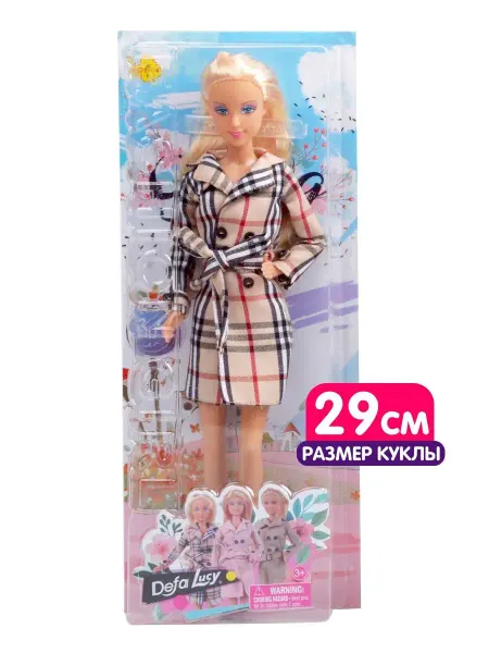DEFA Lucy Кукла барби принцесса Модница в пальто