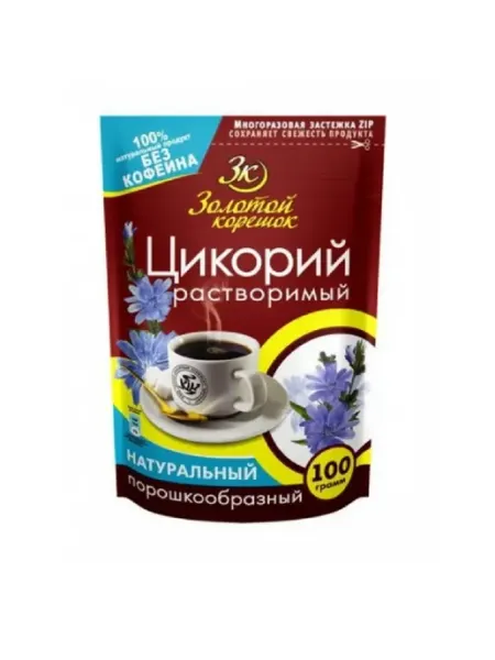 Золотой корешок Цикорий натуральный растворимый, 100г