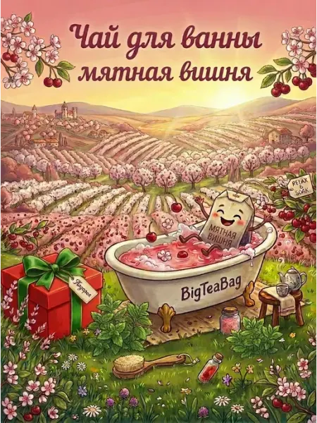 BigTeaBag Чай для ванны мятная вишня