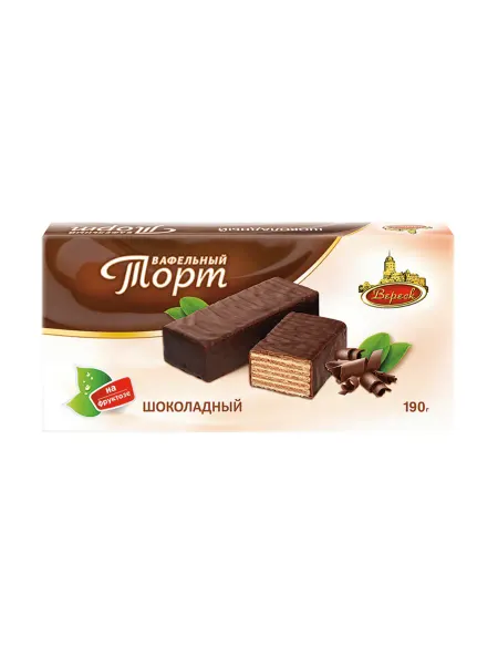ВЕРЕСК Торт вафельный Шоколадный на фруктозе, 220 гр