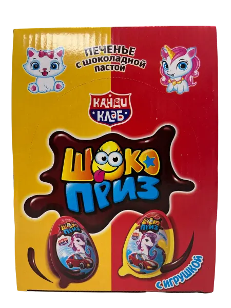 Канди клаб Печенье с шоколадной пастой и игрушкой Шокоприз