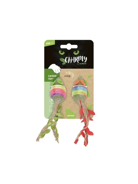M-PETS Игрушка для кошек с кошачьей мятой мышки 13 см