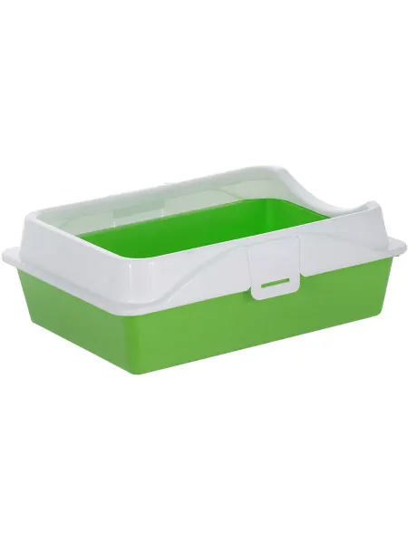 ZOOEXPRESS Туалет лоток с рамкой Rich для кошек и котят 40 х 30 х 14 см