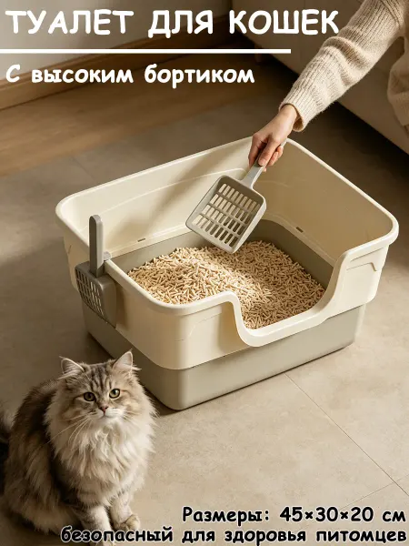 Лоток с высокими бортиками 45х30 см