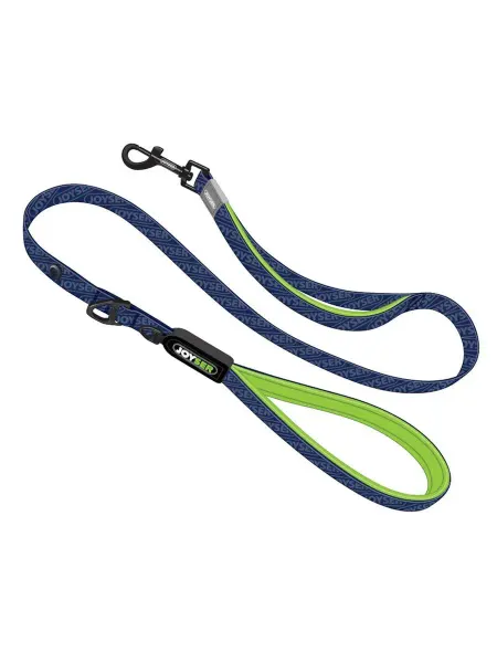 КАРМАН.ру Поводок для собак синий с зеленым JOYSER Walk Base Leash XL
