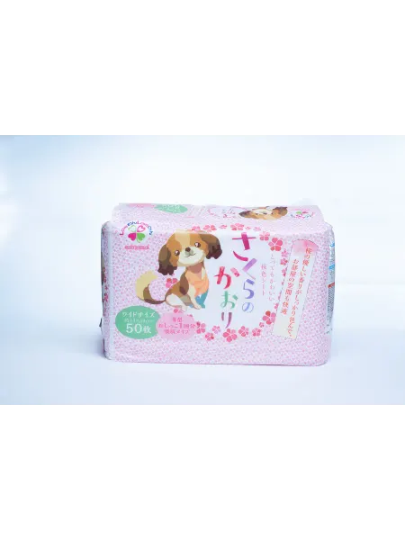 Japan Premium Pet Пеленки для собак впитывающие с ароматом сакуры 50 шт