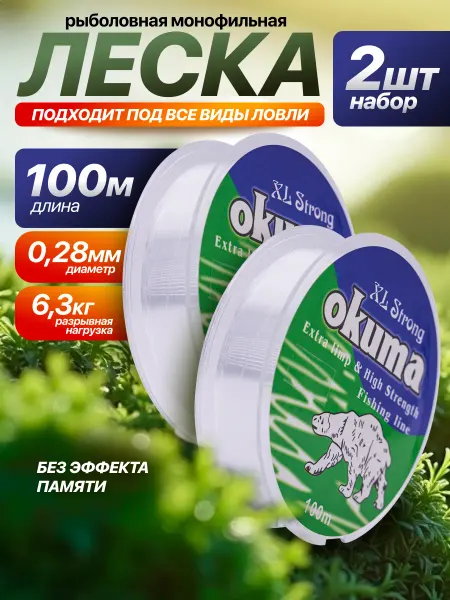 AWEES Леска рыболовная монофильная 0,28 мм 100 м