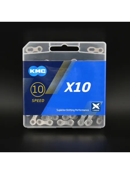 KMC Цепь велосипедная X10, 10 скоростей, 116 звеньев