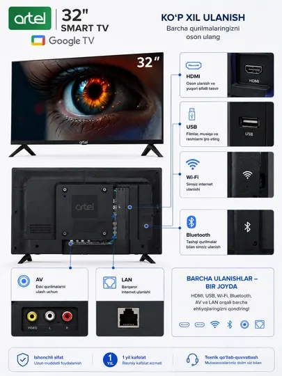 Smart TV Artel 32H3200