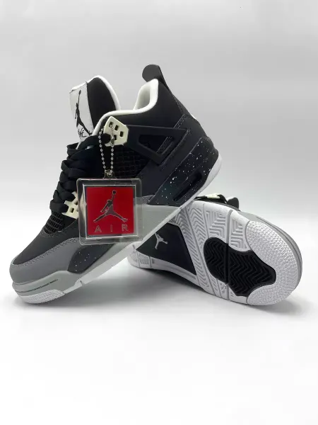 Nike джорданы Air Jordan 4 retro спортивные AJ4GREYBLACK