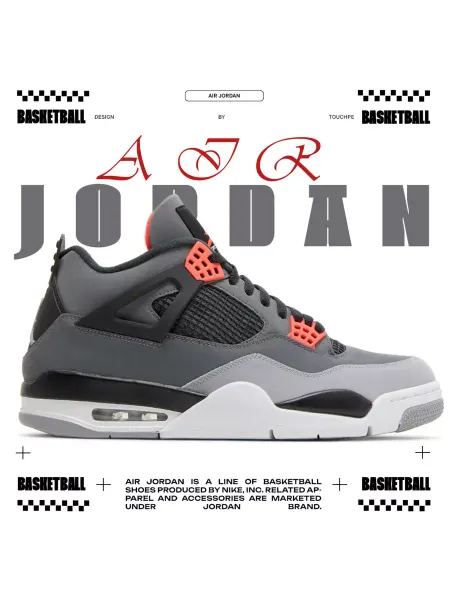 Nike Кроссовки air Jordan 4 infrared
