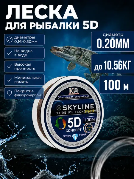 Свияга Леска рыболовная 5D