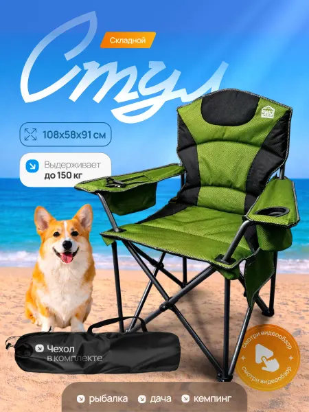 CampZone Складное туристическое кресло c термобоксом