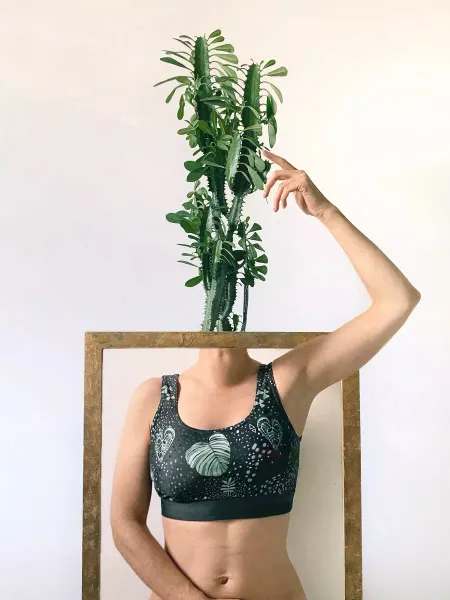 Pink Lotus Топ спортивный