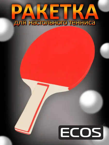 Ecos Ракетка для пинг-понга, 1 шт