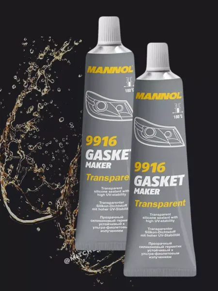 MANNOL Герметик силиконовый прозрачный 9916 для автомобиля 85г -2шт